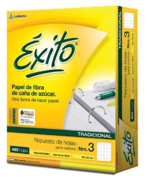 Producto - Repuesto Éxito 480 Hojas Rayadas