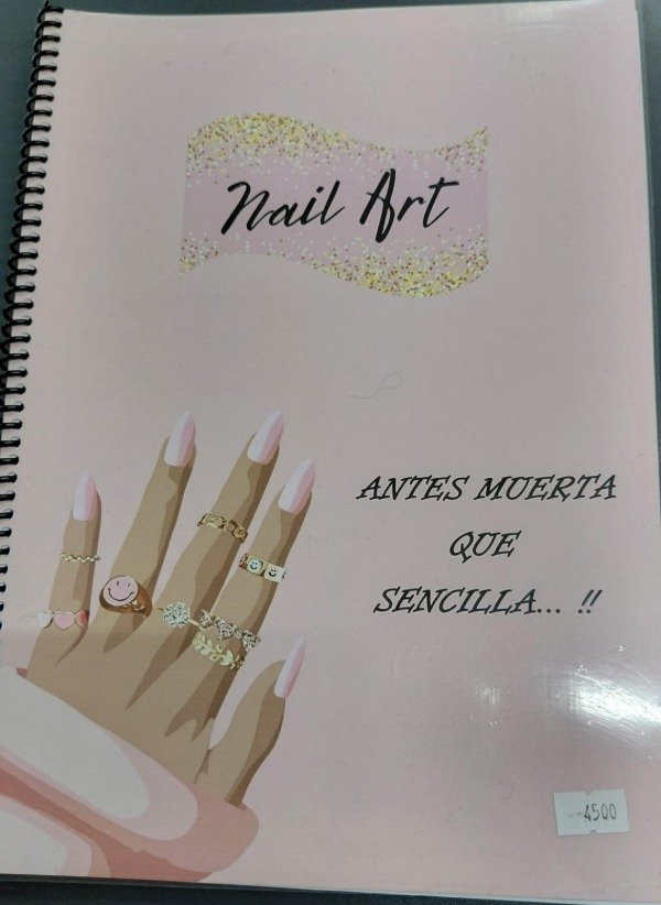 Producto - CUADERNILLO PARA NAIL ART TAMAÑO A4