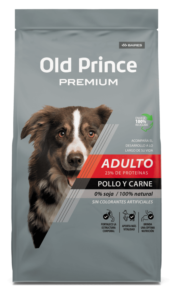 Producto - OLD PRINCE Premium Pollo y Carne Med y Gr x 20 kg