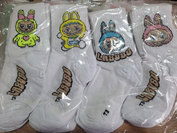 Producto - Medias medias caña labubu/capibara x6pares