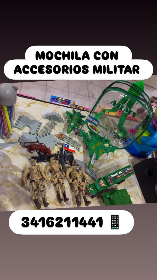 Producto - MOCHILA CON SOLDADITOS