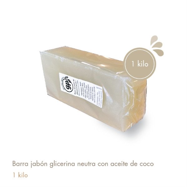 Producto - Barra Jabón Glicerina con Ac. Coco Neutra