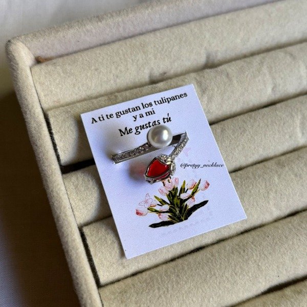 Producto - Anillo de tulipán ROJO