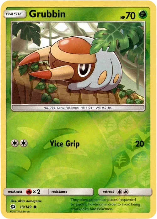 Producto - Grubbin - 13/149 - Sun and Moon - Reverse Holo