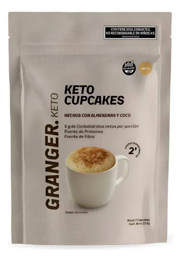 Producto - KETO CUPCAKES - 210gr GRANGER foods