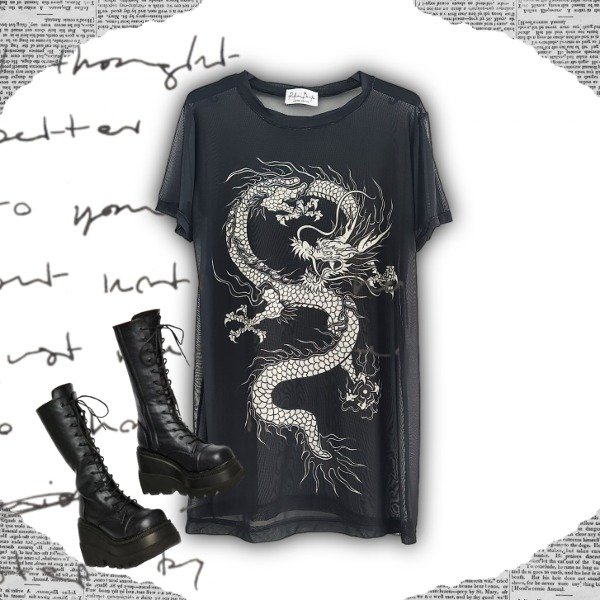 Vestido remeron "dragon"