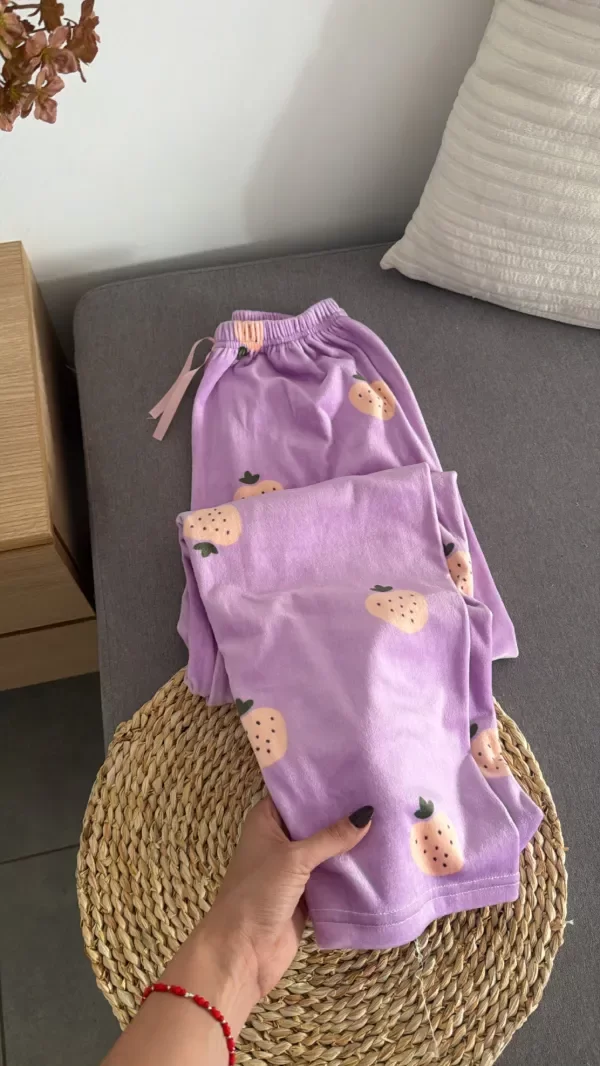 Producto - PIJAMA PANTALON PLUSH IMPORTADO FRUTULLA LILA