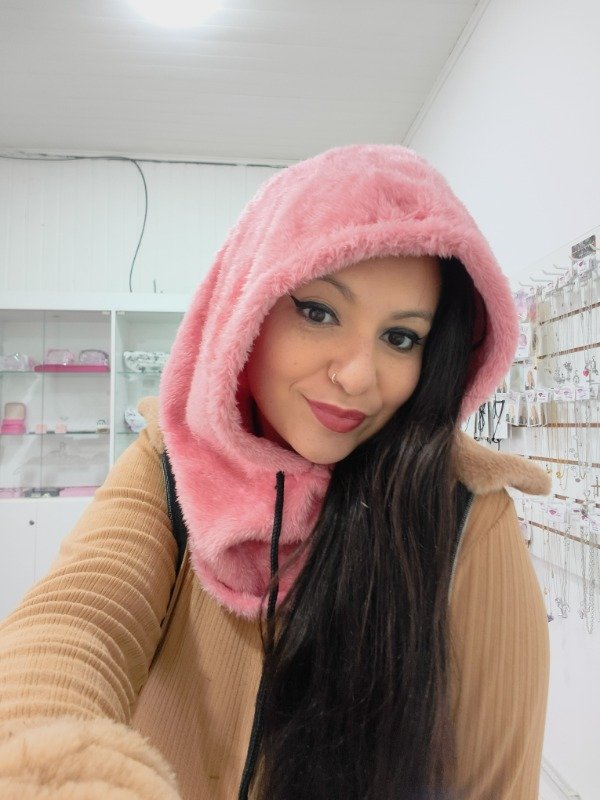 Producto - Cuellito capucha rosa