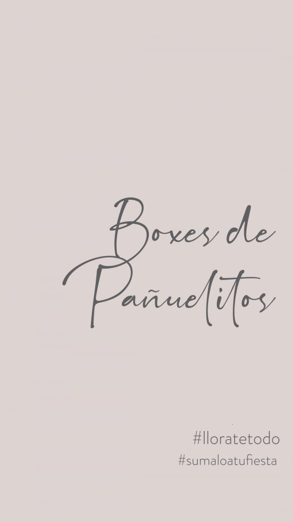 Boxes de Pañuelitos - LA LUNA EN PUNTAS DE PIE