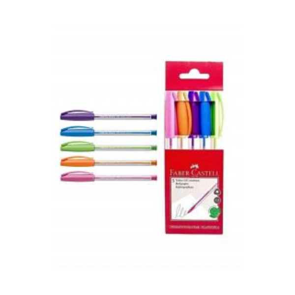 Producto - BOLIGRAFO FABER CASTELL  TRILUX X 5 COLORES SURTIDOS