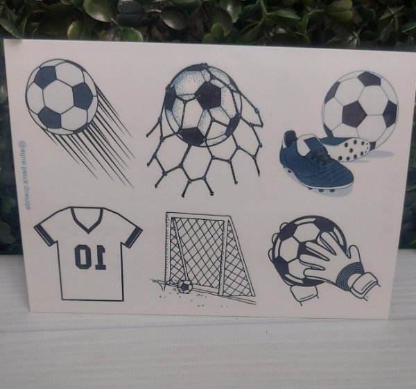 Producto - Tatuajes temporales FÚTBOL x 1 plancha