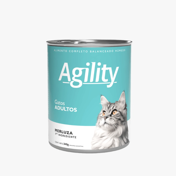 Producto - AGILITY GATO LATA Merluza x 340 g.