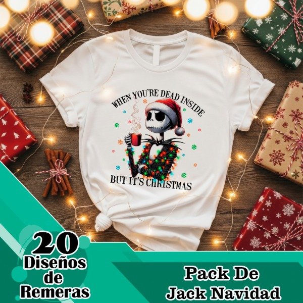 Producto - Diseños Digitales / Plantillas Para Remeras De Jack Navidad