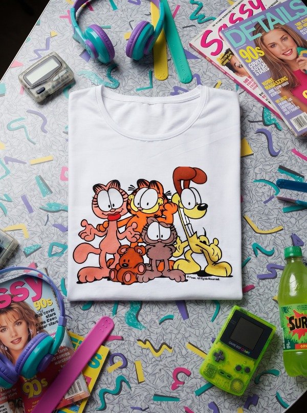 Producto - Remera Mujer Garfield Friends