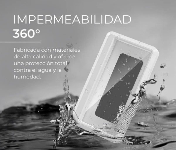 Producto - SOPORTE IMPERMEABLE DE TELÉFONO PARA LA DUCHA