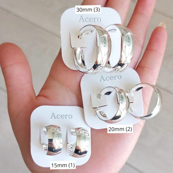 Producto - Aros argolla bombé anchas