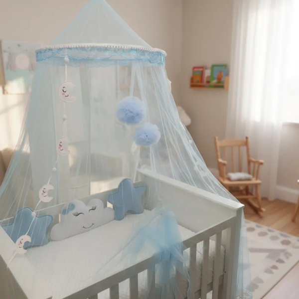 Producto - Dosel Tul Mosquitero Celeste - 1