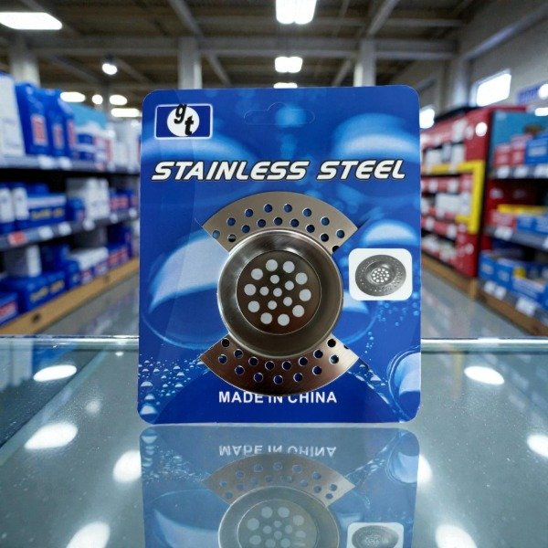 Producto - REJILLA FILTRO UNIVERSAL ACERO PARA BACHA PILETA COCINA