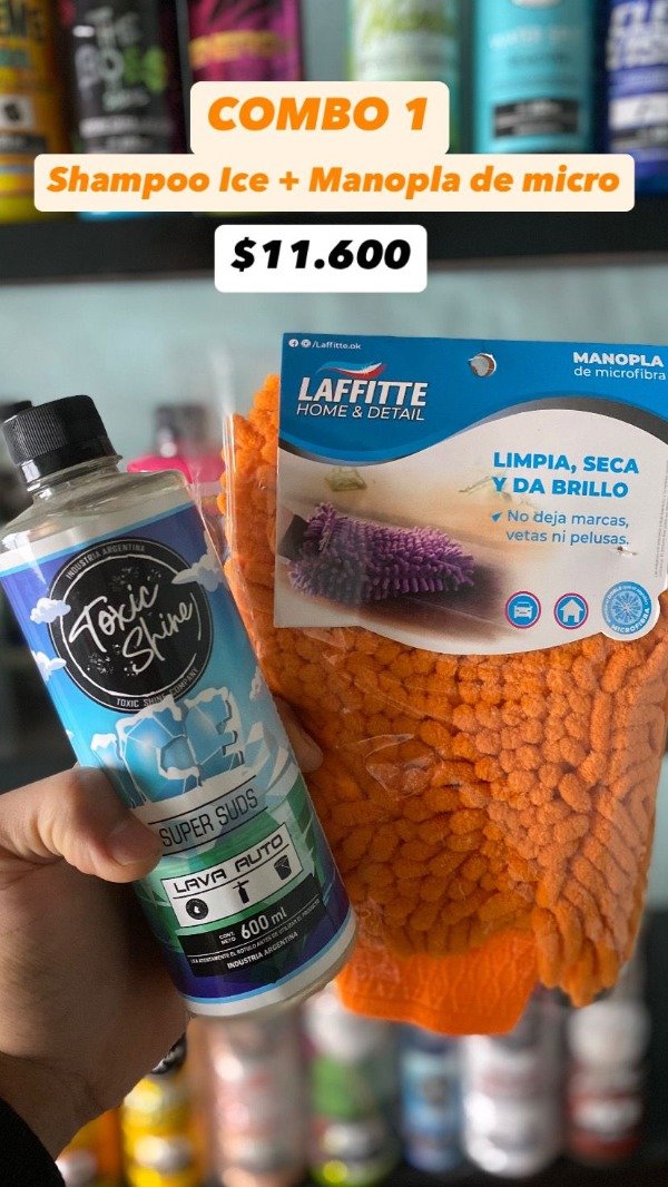 Producto - "COMBO 1" Manopla + Shampoo Ice
