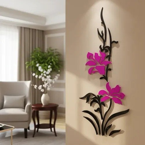 Producto - Flores Aplique Decorativo Interior Pared Fibrofacil - 3