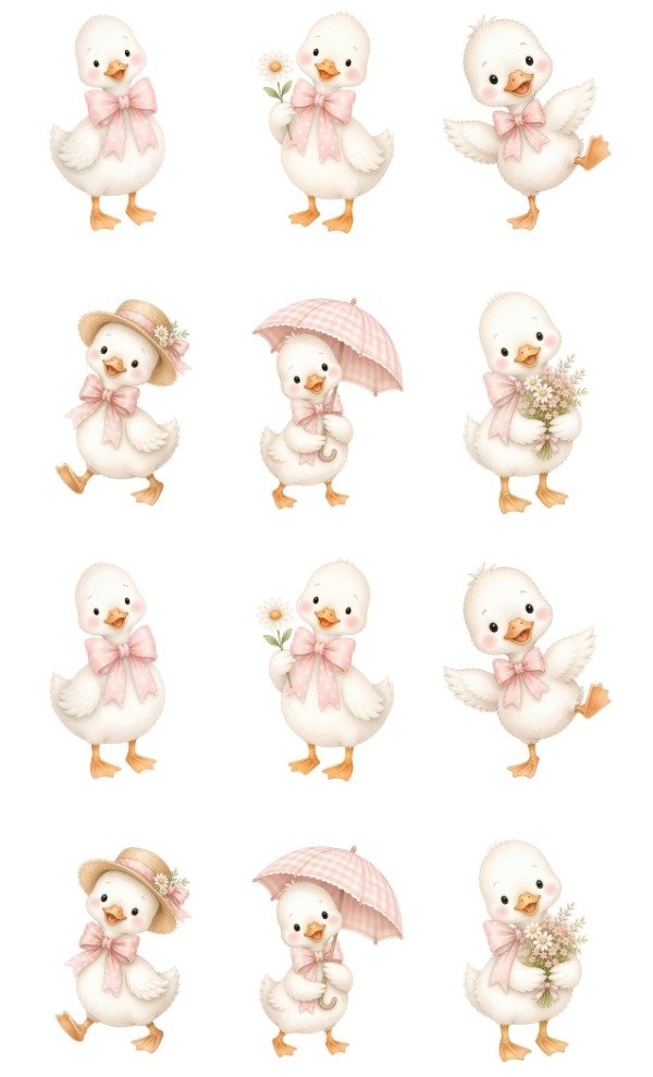 Producto - STICKERS PATITO FORMA X 12