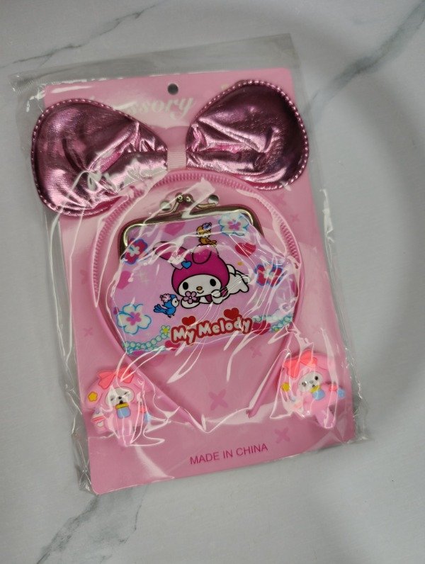 Producto - Set vincha + monedero + par de hebillas Sanrio