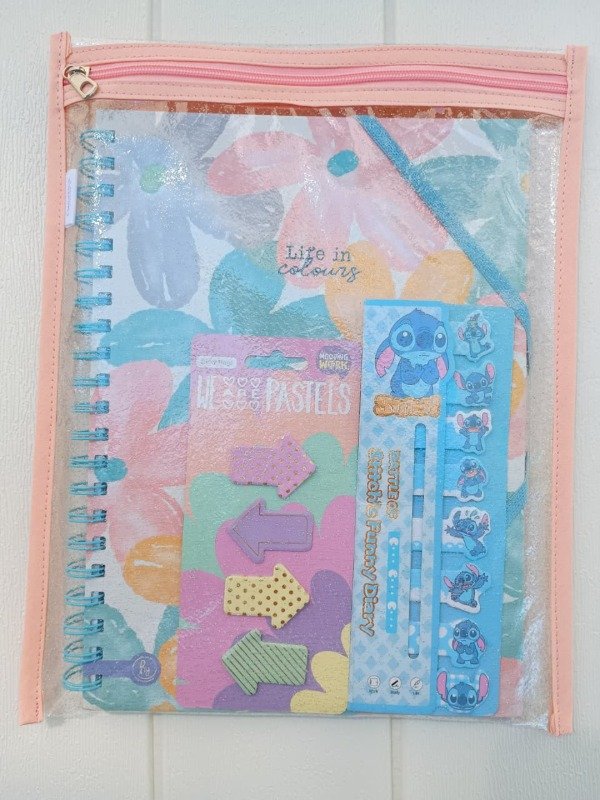 Producto - Sobre Cristal Grande Glitter A4 Salmón