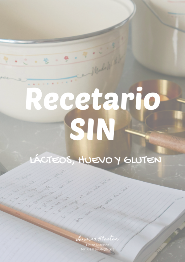 Producto - Recetario SIN