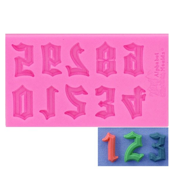 Producto - Molde numeros goticos