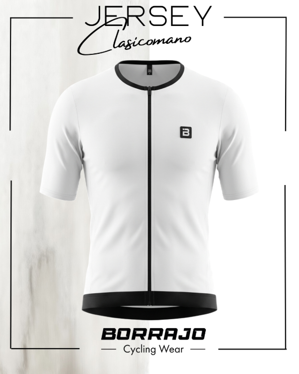 Producto - JERSEY BORRAJO CLASICOMANO BLANCO