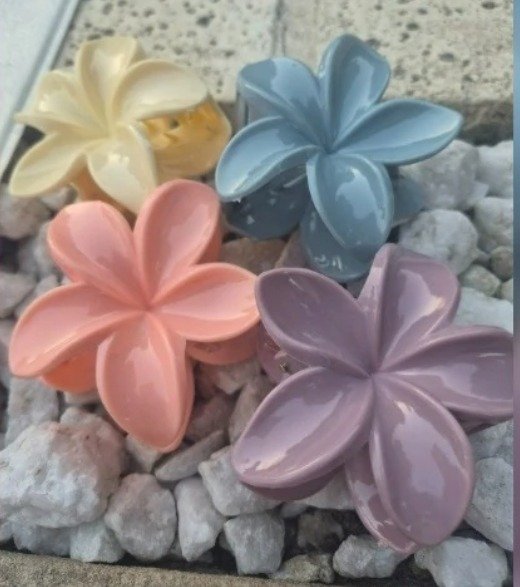 Producto - Broche Hawaiano Grande Pastel