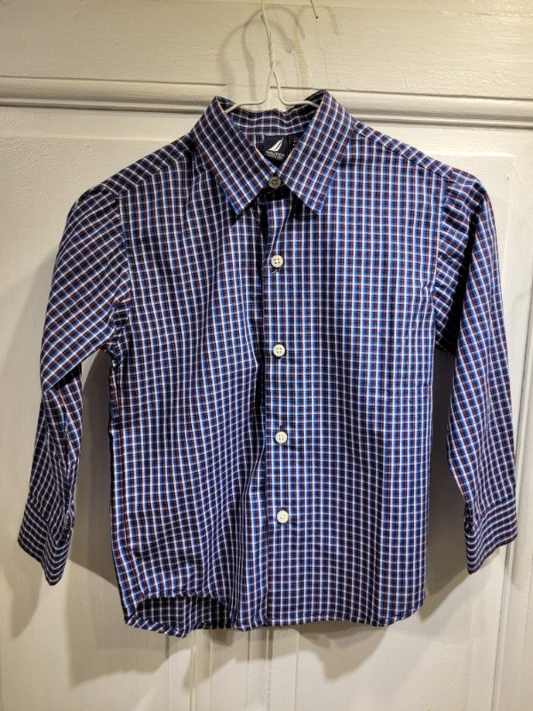 Producto - Camisa NÁUTICA cuadrillé Talle 6 años - PRECIO: 14X