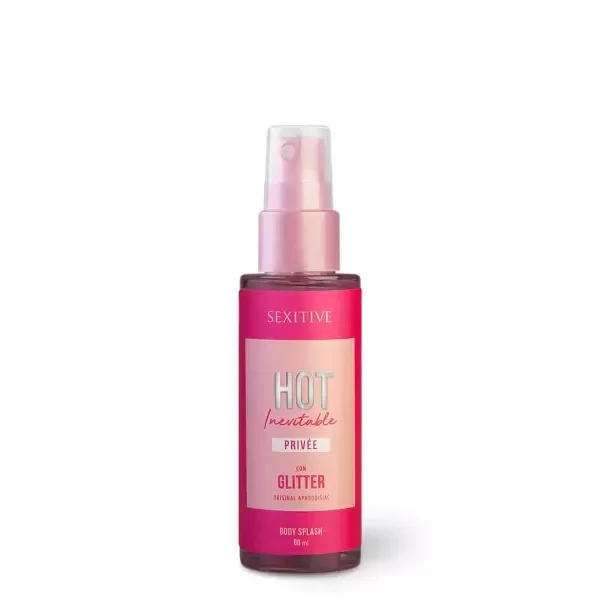 Producto - Body Splash Hot Inevitable Privée con glitter - 60ml