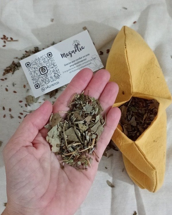 Producto - Antifaz resfrío, con tomillo, eucalipto y menta