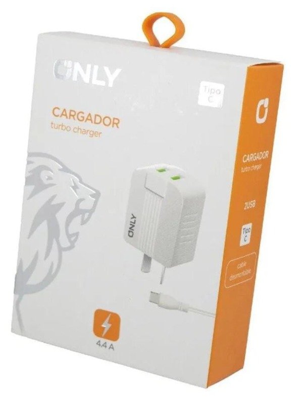 Producto - Cargador Rapido Only Turbo 4.4 Tipo C Amp Con Cable