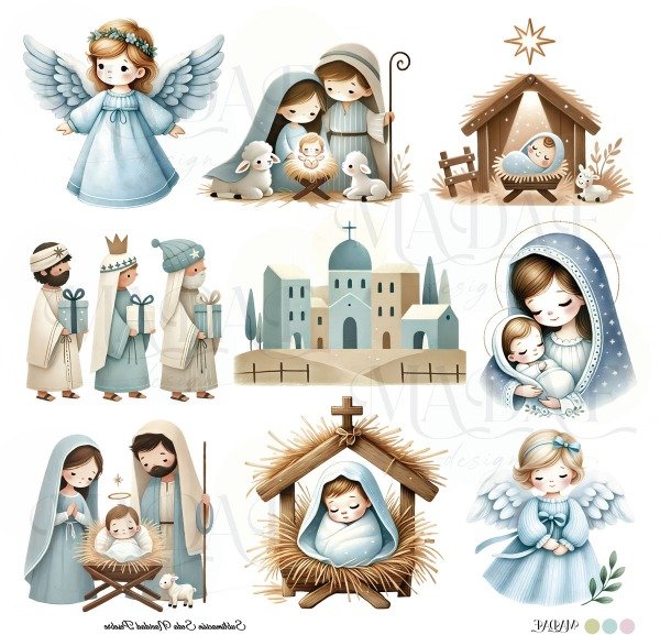 Producto - SUBLIMACIÓN SEDA NAV "PESEBRE"