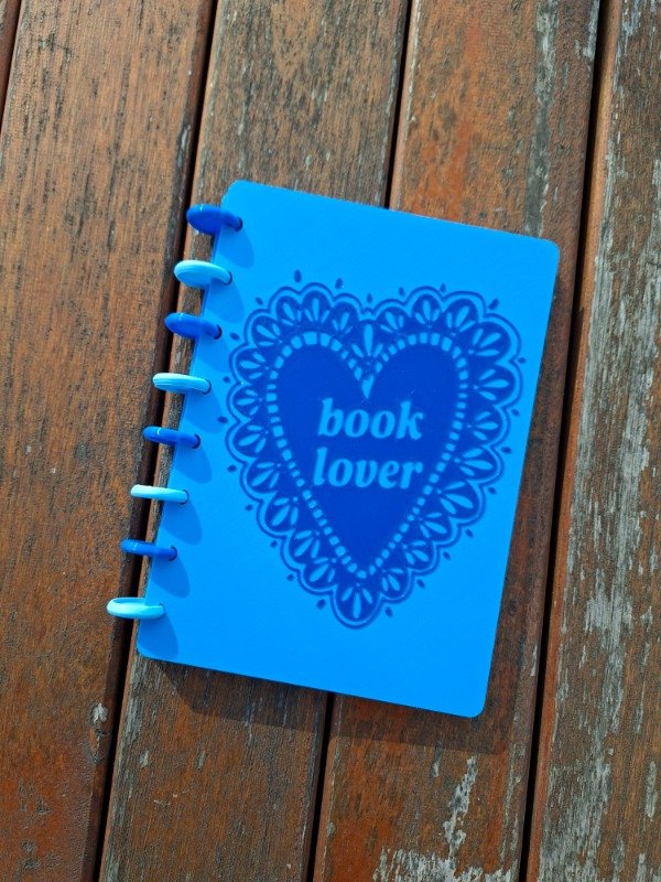 Producto - Diario de Lectura - Corazón Book Lover Azul