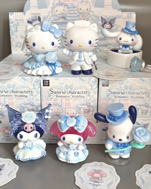 Producto - Blind box sanrio romántic wedding, abiertas