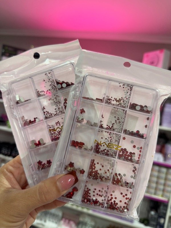 Producto - Mix figuras planas color rojo