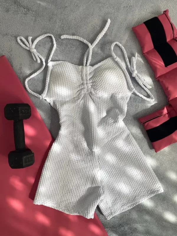 Producto - CATSUIT LABRADO BLANCO