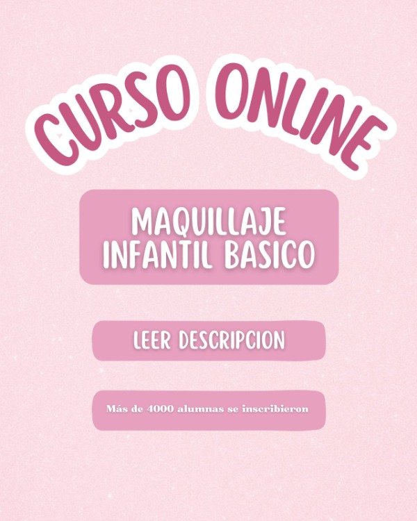 Producto - CURSO ONLINE MAQUILLAJE INFANTIL BASICO