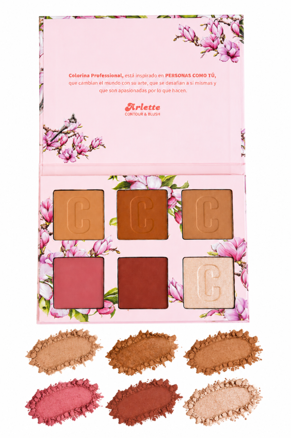 Producto - PALETA DE CONTORNO RUBOR E ILUMINADOR COLORINA - 1
