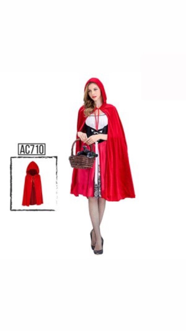 Producto - Capa Caperucita Roja Premium con capucha