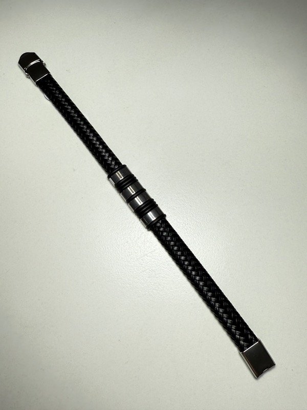 Producto - Pulsera con tramado trenza 1 cm de ancho - 0