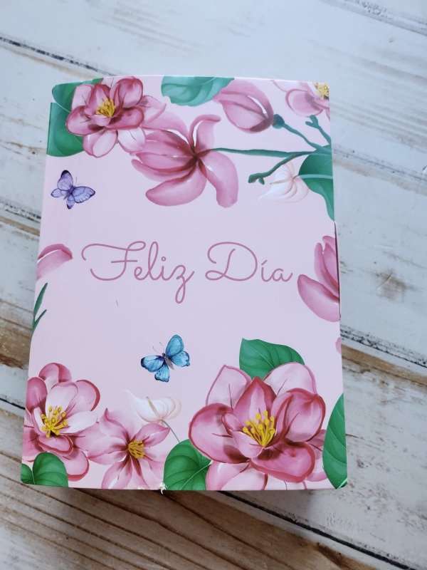 Producto - Caja desayuno pequeño Librito Feliz dia- Medidas 20x15x5