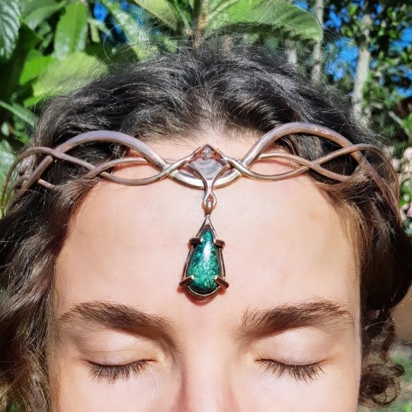 Producto - Corona de cobre con crisocola