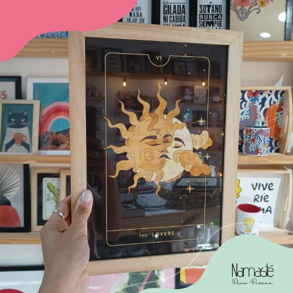 Producto - Cuadro Lovers luna y sol