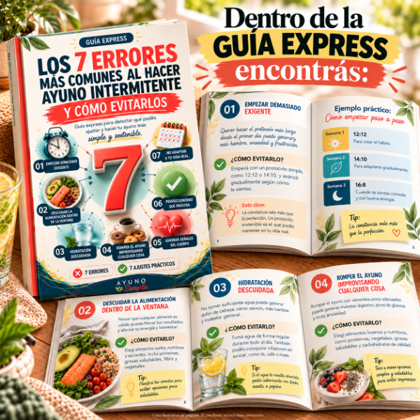 Producto - Los 7 Errores más comunes al hacer Ayuno Intermitente y cómo Evitarlos - 1