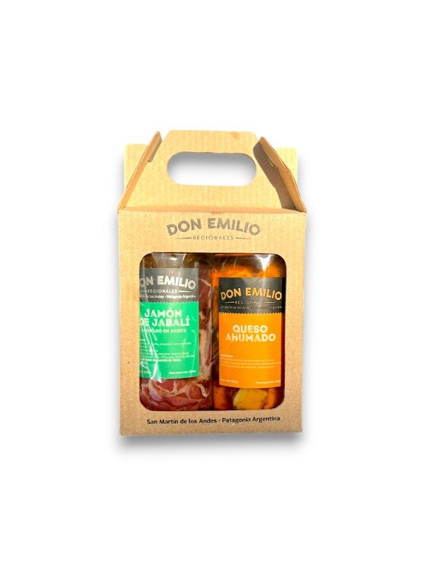 Producto - Dúo Jabalí Ahumado + Queso Ahumado en Aceite Especiado - Don Emilio x400gr