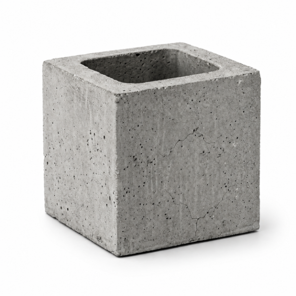 Producto - Bloque Mitad Liso Portante 19x19x19